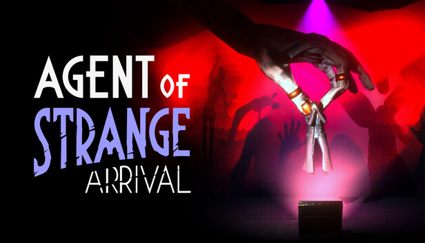 Agent of Strange: Arrival Steam capsule showing the dark city and its protagonist