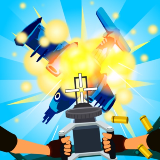 Air Defence 3D app icon with an anti-aircraft gun firing at aircraft