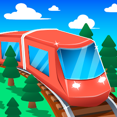 Railroad Connect game icon with a train on a curved track